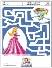 anaokulları için Labirent Bulmaca